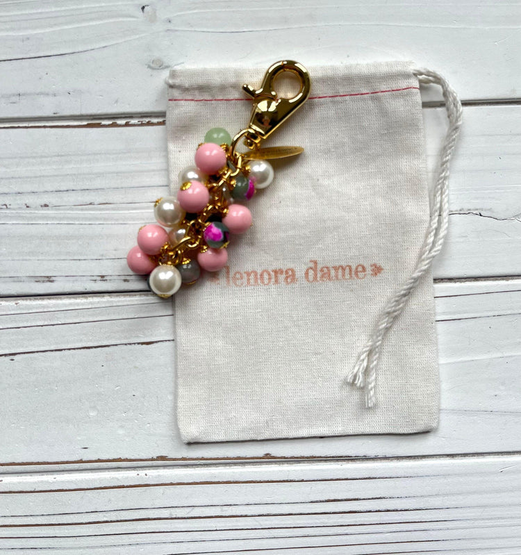Lenora Dame Pearl and Agate Bag Charm