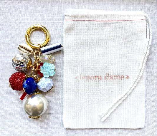 Lenora Dame 4th of July Bag Charm