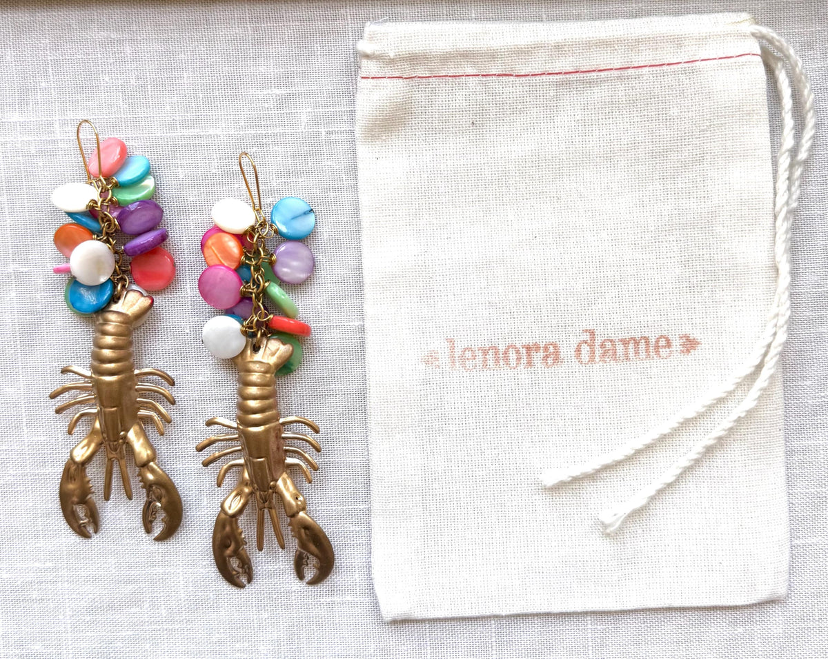 Lenora Dame Lobster Earrings