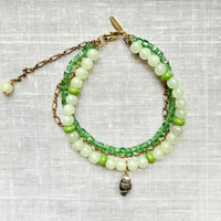 Lenora Dame Ankle Bracelet-Green