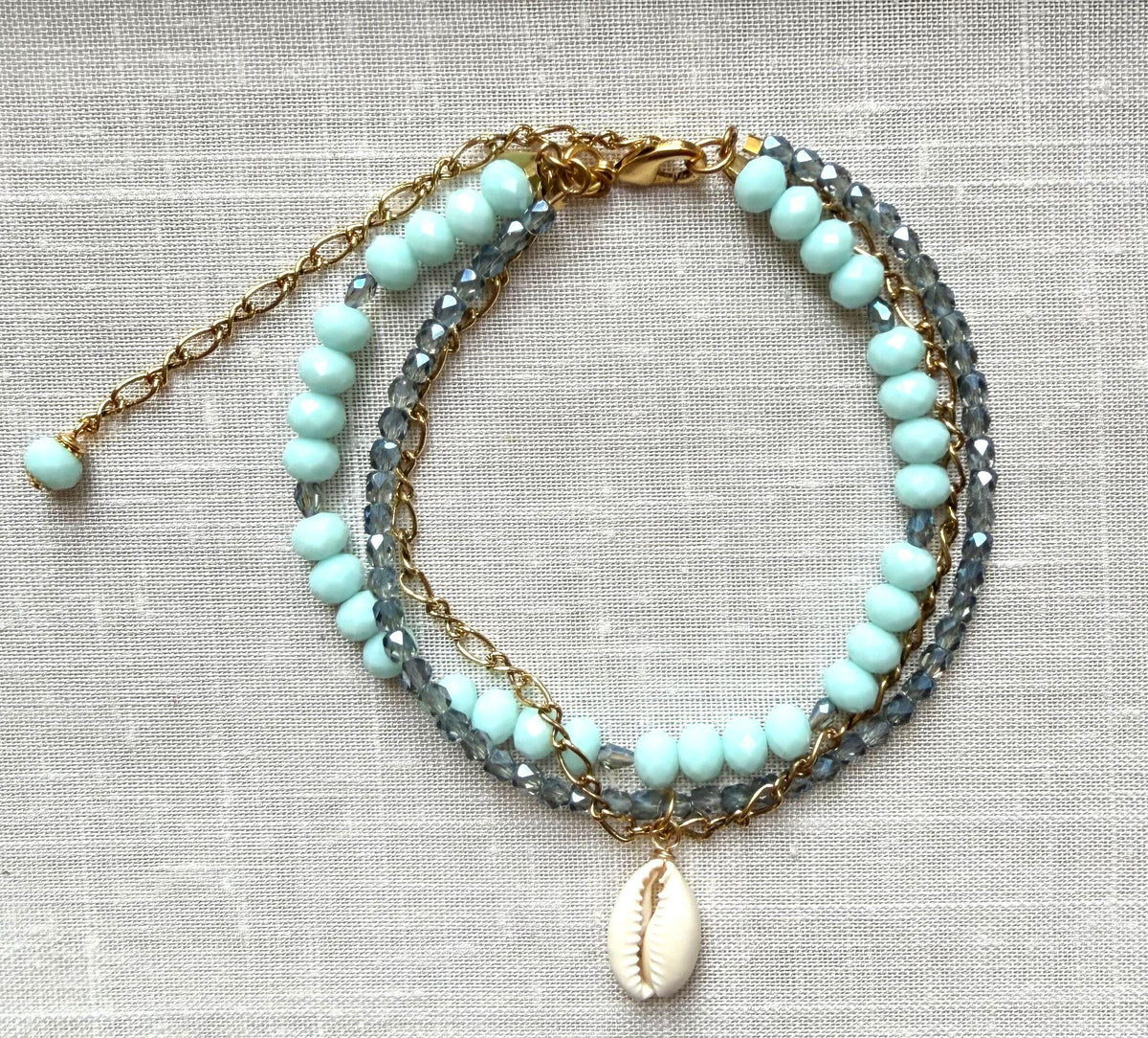 Lenora Dame Ankle Bracelet in Blue