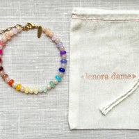 Lenora Dame Ankle Bracelet in Rainbow