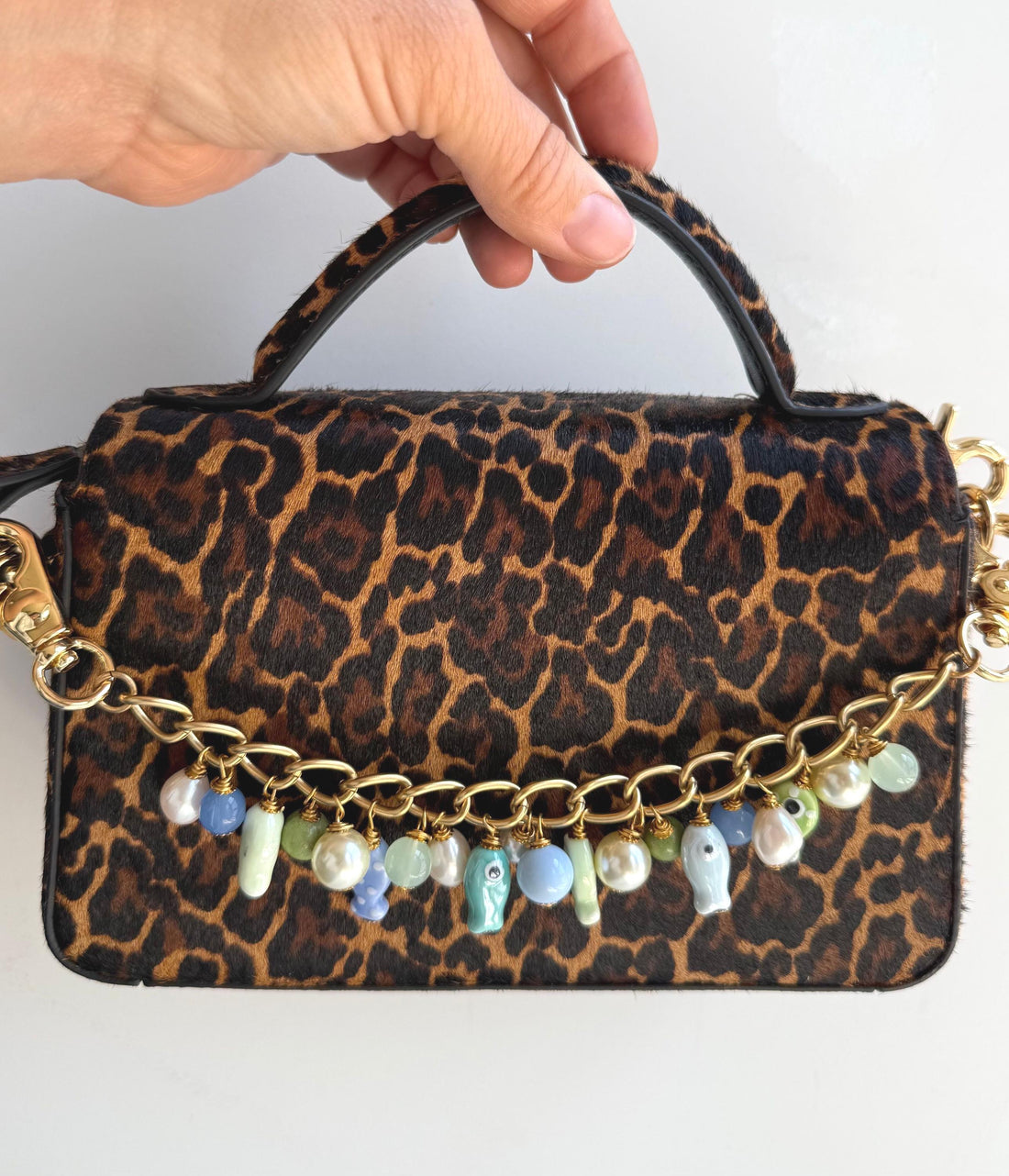Lenora Dame Blue Fish Bag Chain