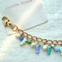 Lenora Dame Blue Fish Bag Chain