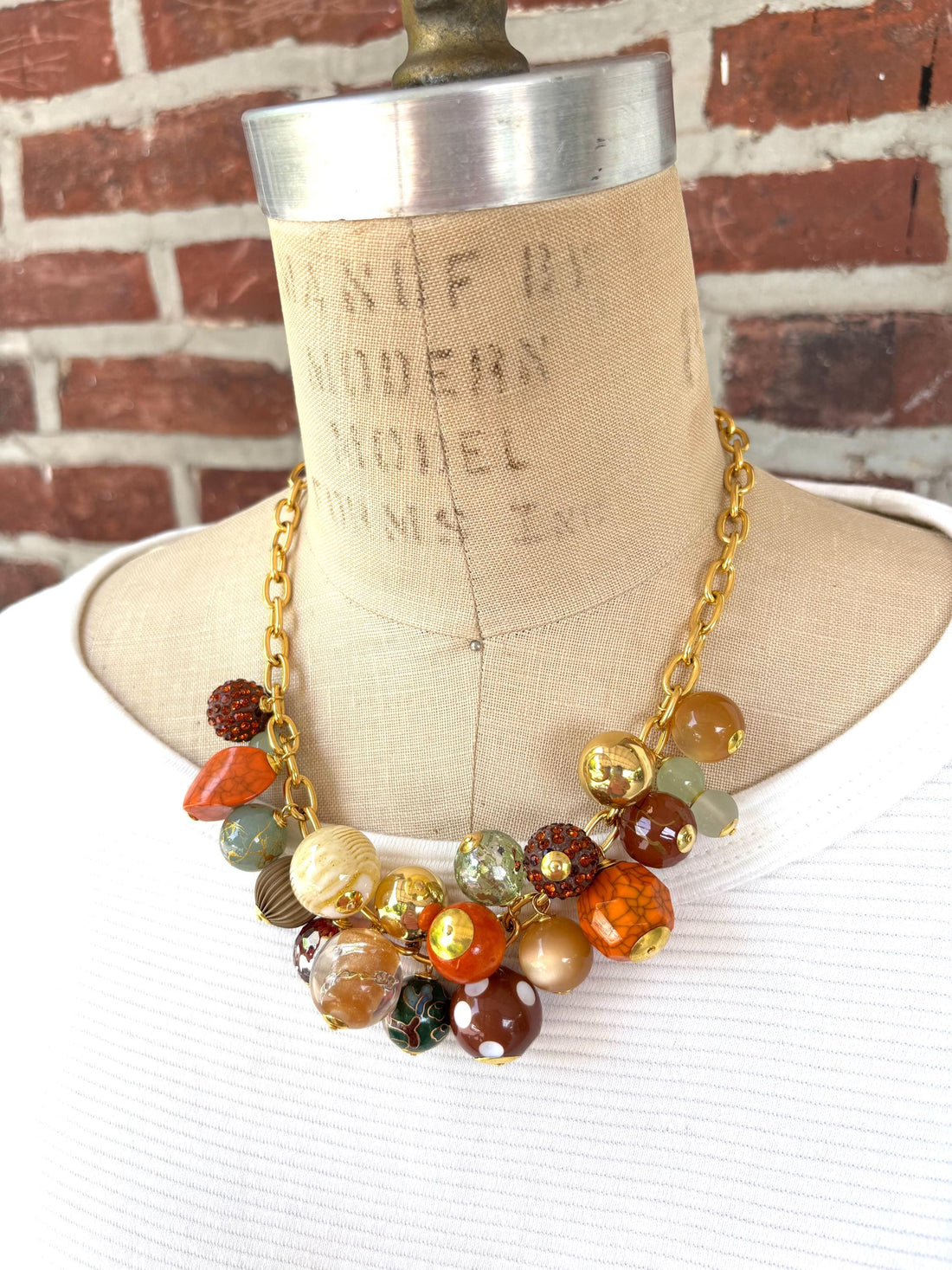 Lenora Dame Cornucopia Charm Necklace
