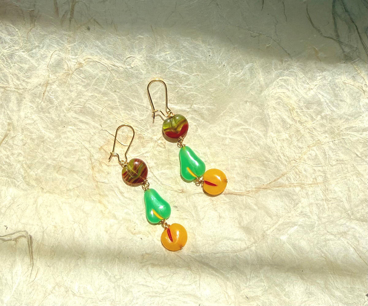 Lenora Dame Glass Fruit Earrings