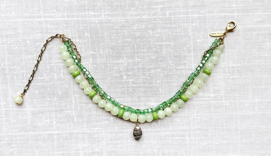 Lenora Dame Ankle Bracelet-Green