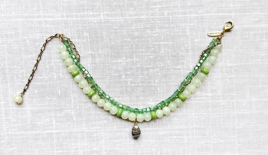 Lenora Dame Ankle Bracelet-Green
