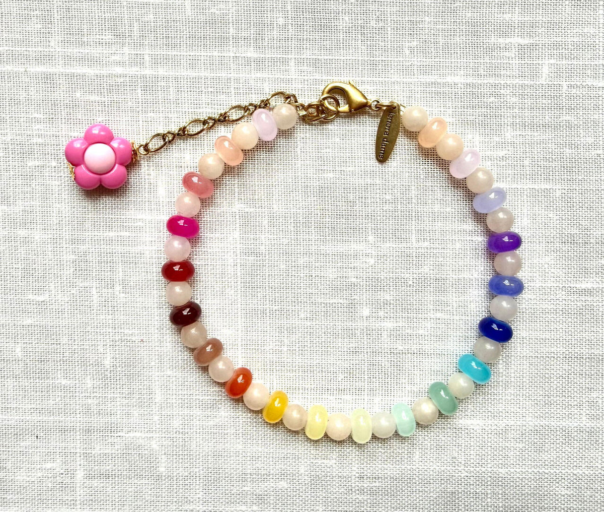 Lenora Dame Ankle Bracelet in Rainbow
