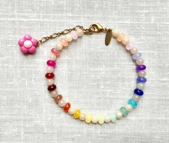 Lenora Dame Ankle Bracelet in Rainbow