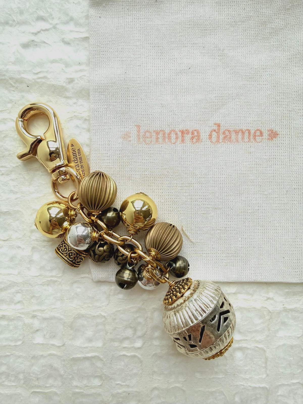 Lenora Dame Latern Bag Charm