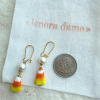 Lenora Dame Candy Corn Pearl Earrings