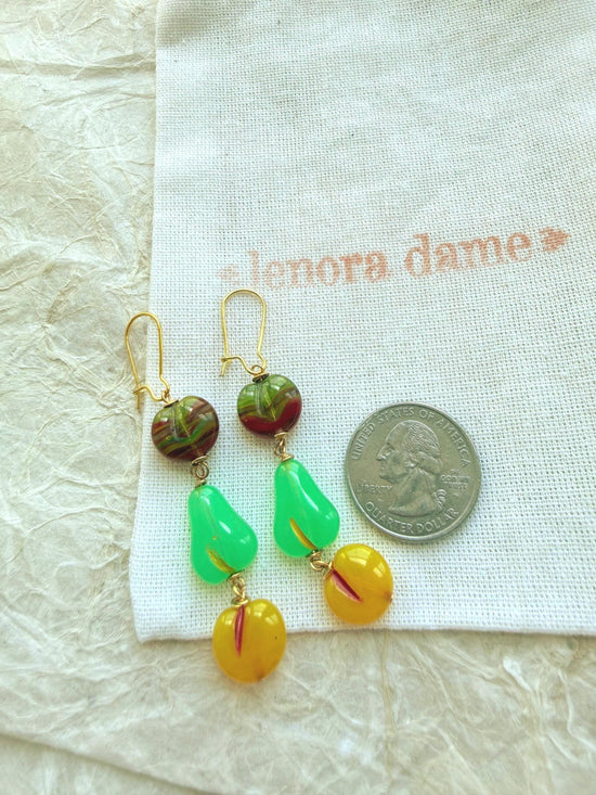 Lenora Dame Glass Fruit Earrings