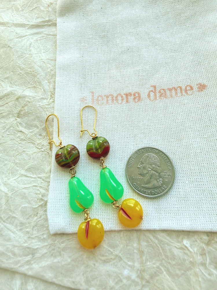 Lenora Dame Glass Fruit Earrings