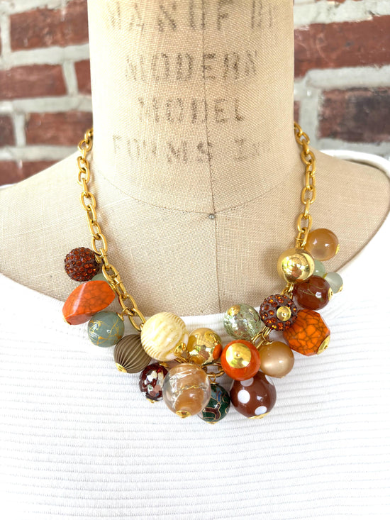 Lenora Dame Cornucopia Charm Necklace