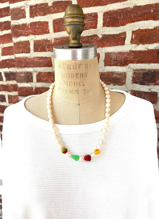 Lenora Dame Pearly Fruit Necklace