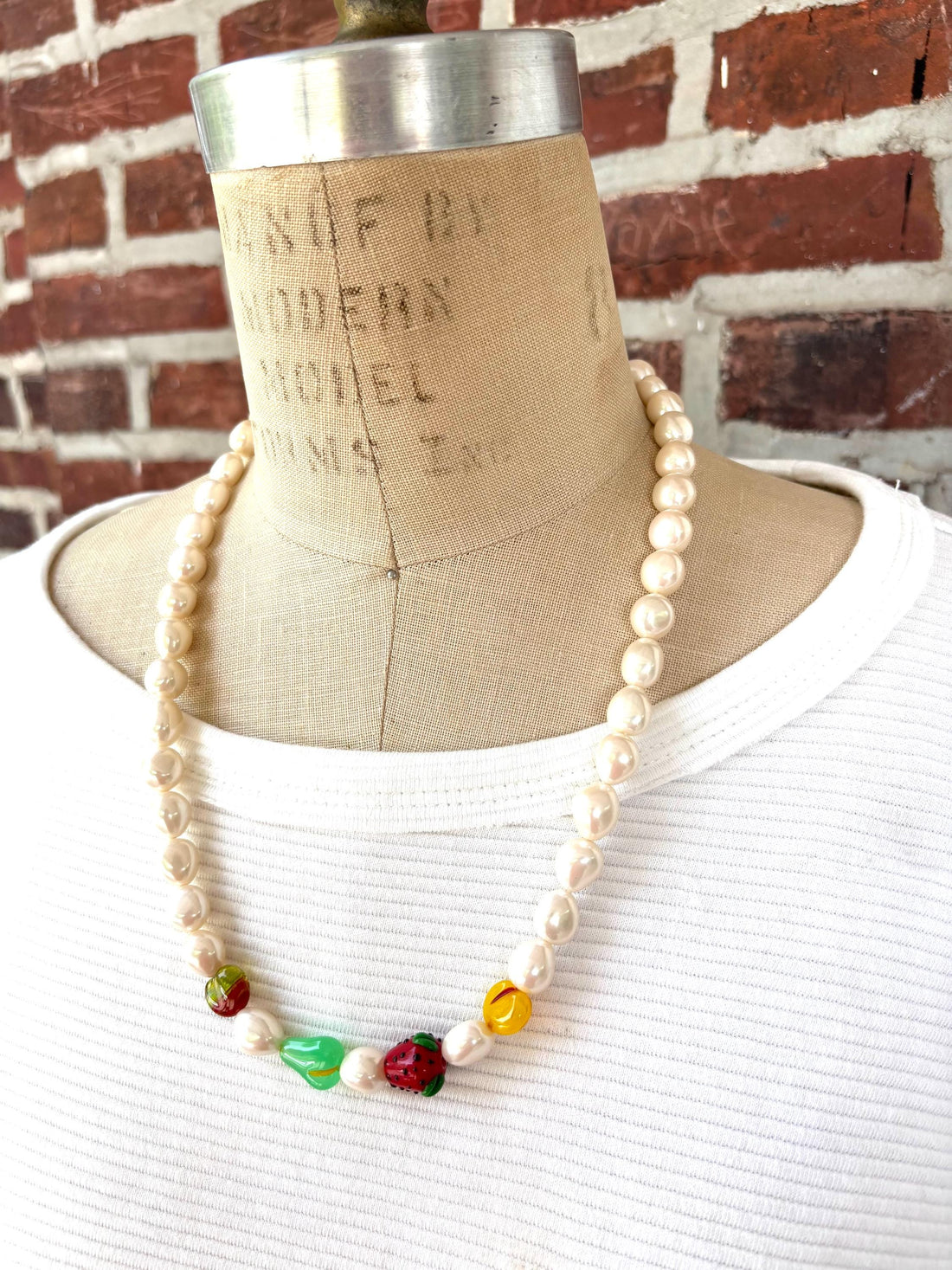 Lenora Dame Pearly Fruit Necklace
