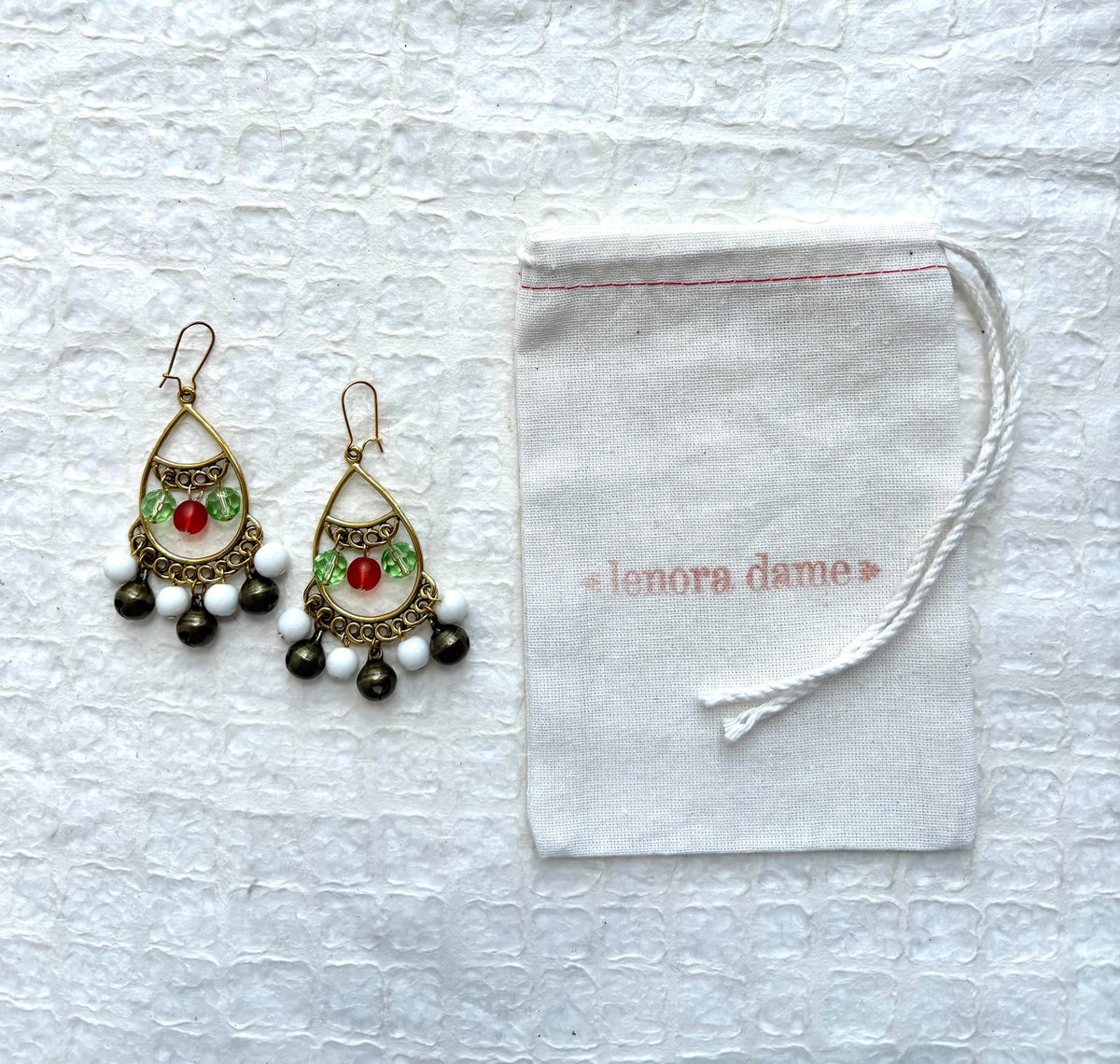 Lenora Dame Jingle Bells Holiday Earrings