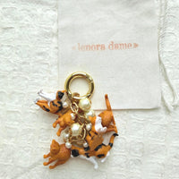 Lenora Dame Orange Cat Purse Charm