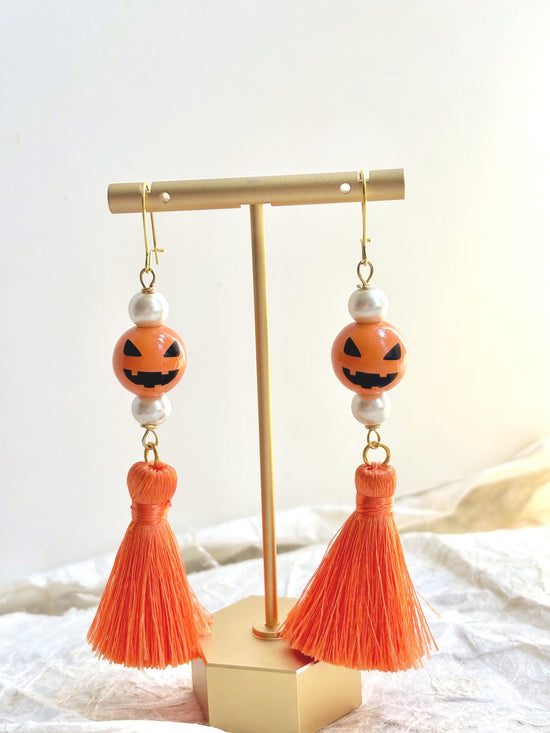 Lenora Dame Jack O' Lantern Earrings
