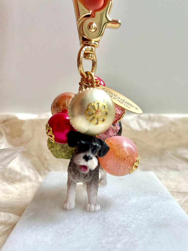 One-Of-A-Kind! Lenora Dame Mini Schnauzer Bag Charm