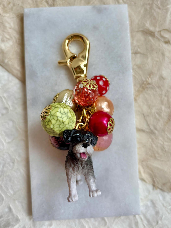One-Of-A-Kind! Lenora Dame Mini Schnauzer Bag Charm