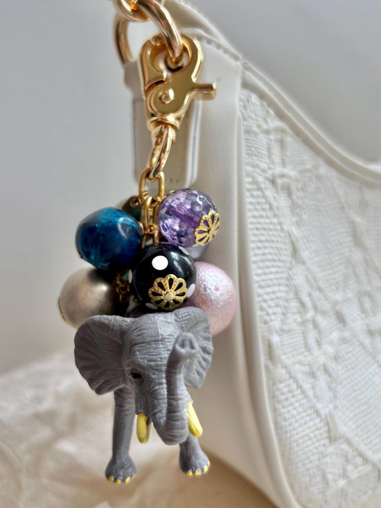 One-Of-A-Kind! Lenora Dame Elephant Bag Charm