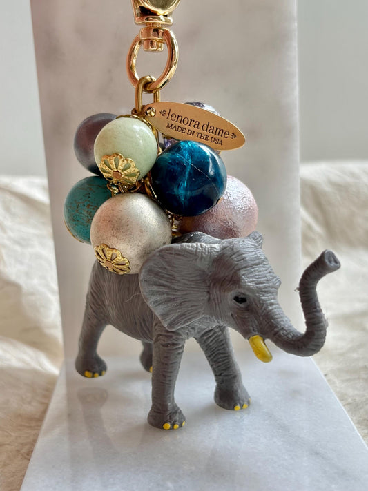 One-Of-A-Kind! Lenora Dame Elephant Bag Charm
