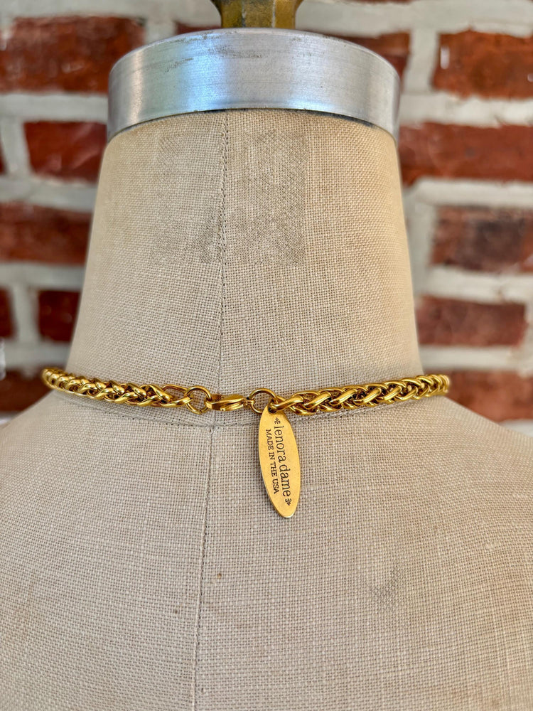 Lenora Dame Vintage Button Charm Necklace #4- One-of-a-Kind!