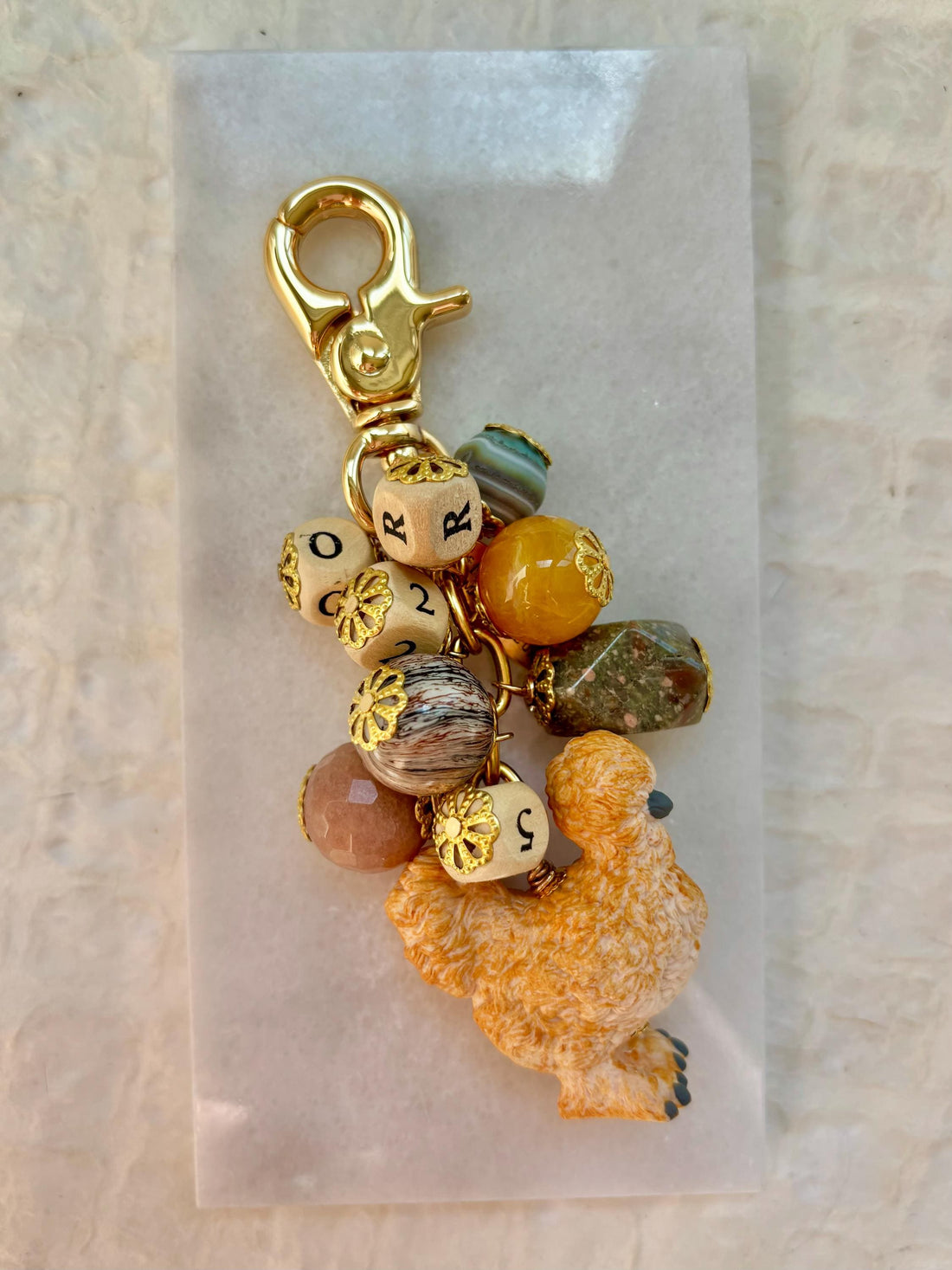 NEW! Lenora Dame Silkie Chicken Bag Charm