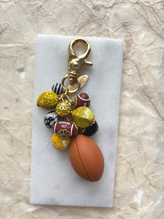 Lenora Dame Pittsburgh Football Bag Charm