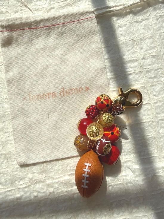 Lenora Dame Kansas City Football Bag Charm