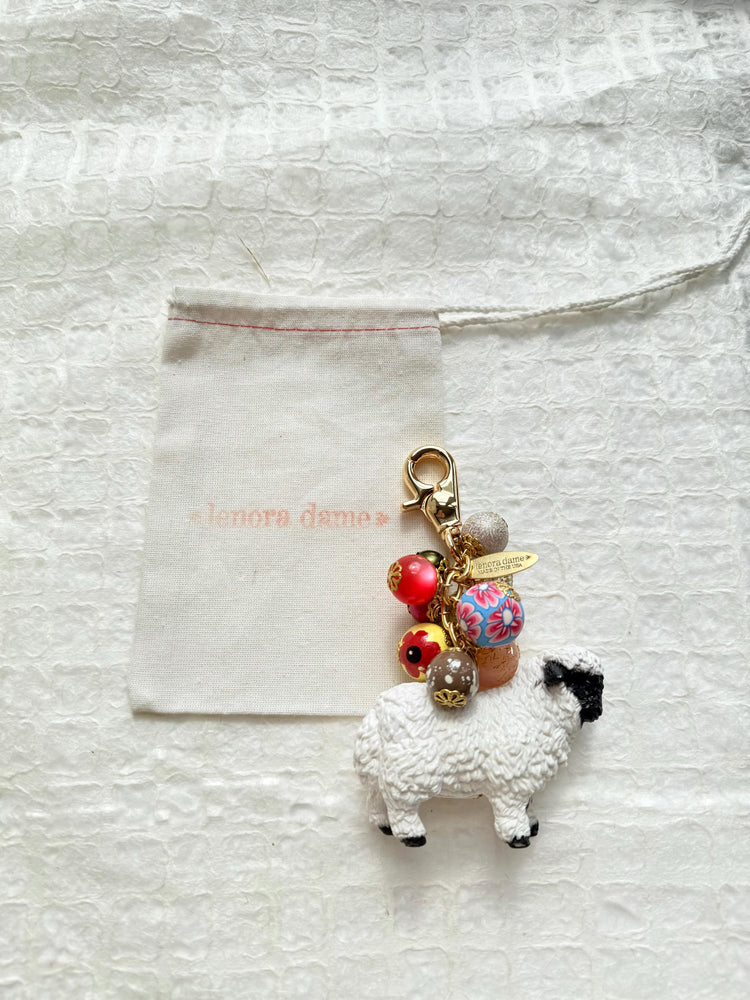 Lenora Dame Valais Sheep Bag Charm
