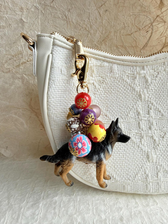 Lenora Dame German Shepherd Bag Charm