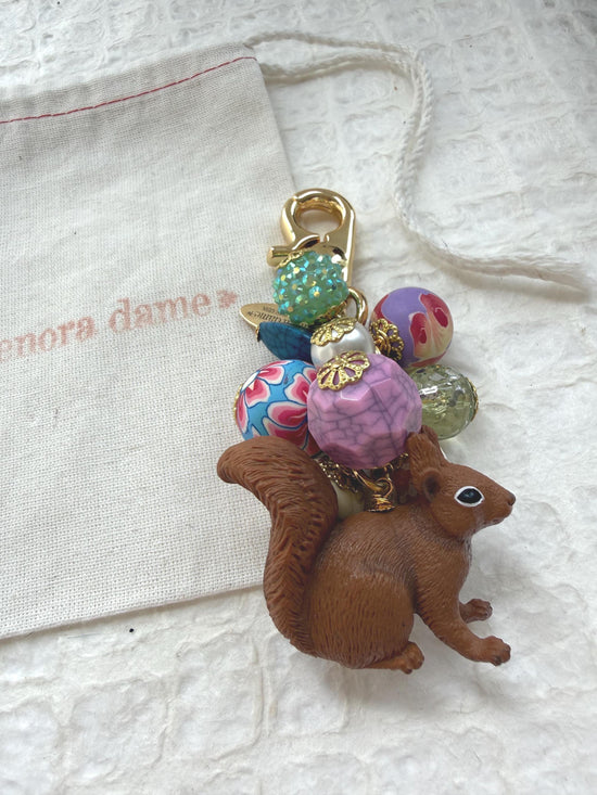 Lenora Dame Squirrel Bag Charm