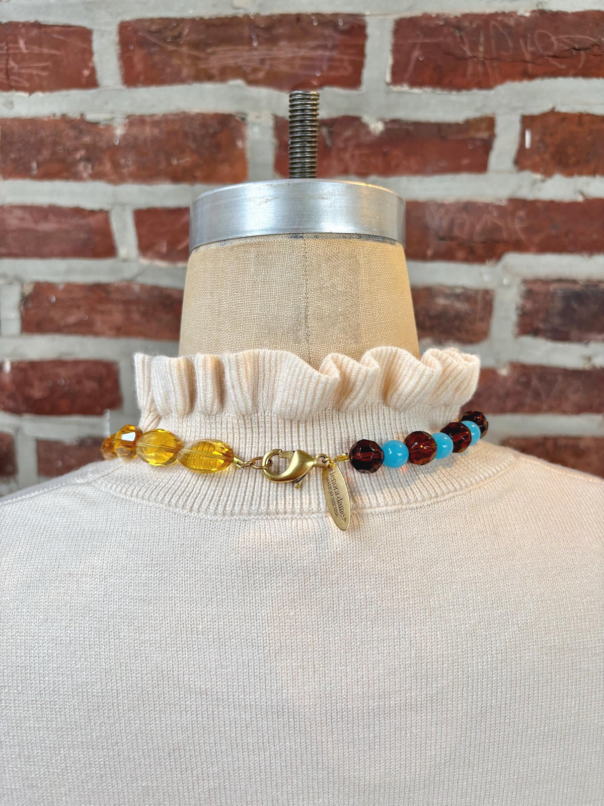 Lenora Dame Argyle Beaded Necklace