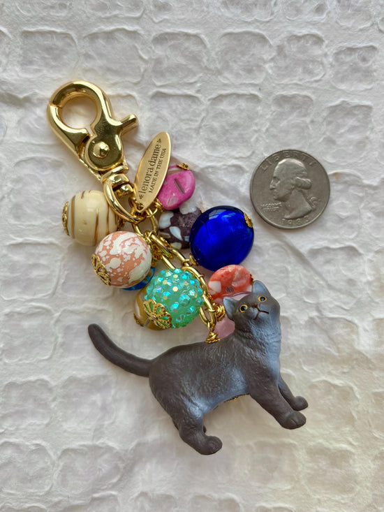 Lenora Dame British Shorthair Bag Charm