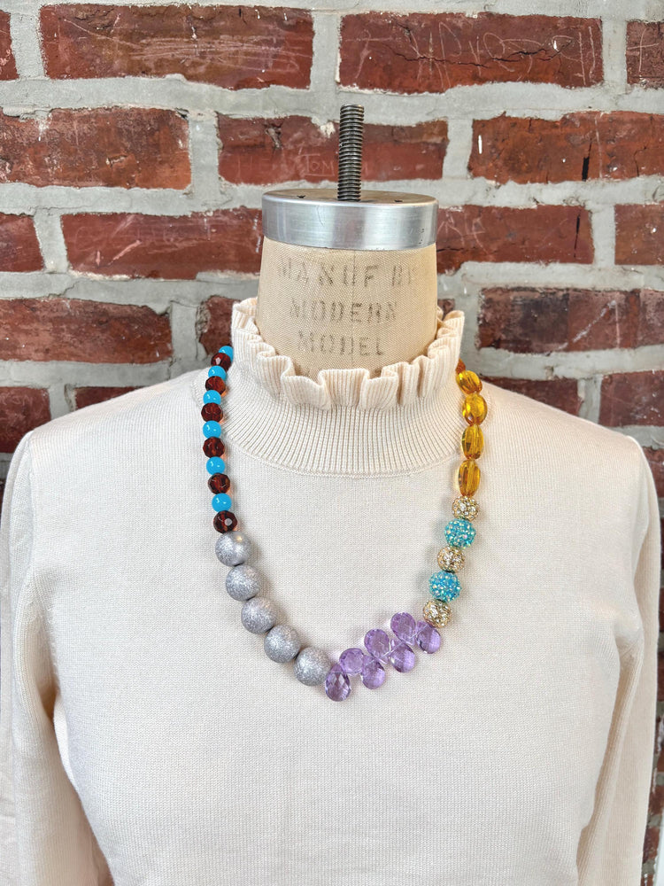 Lenora Dame Argyle Beaded Necklace