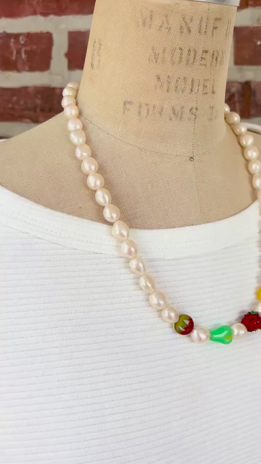 Lenora Dame Pearly Fruit Necklace