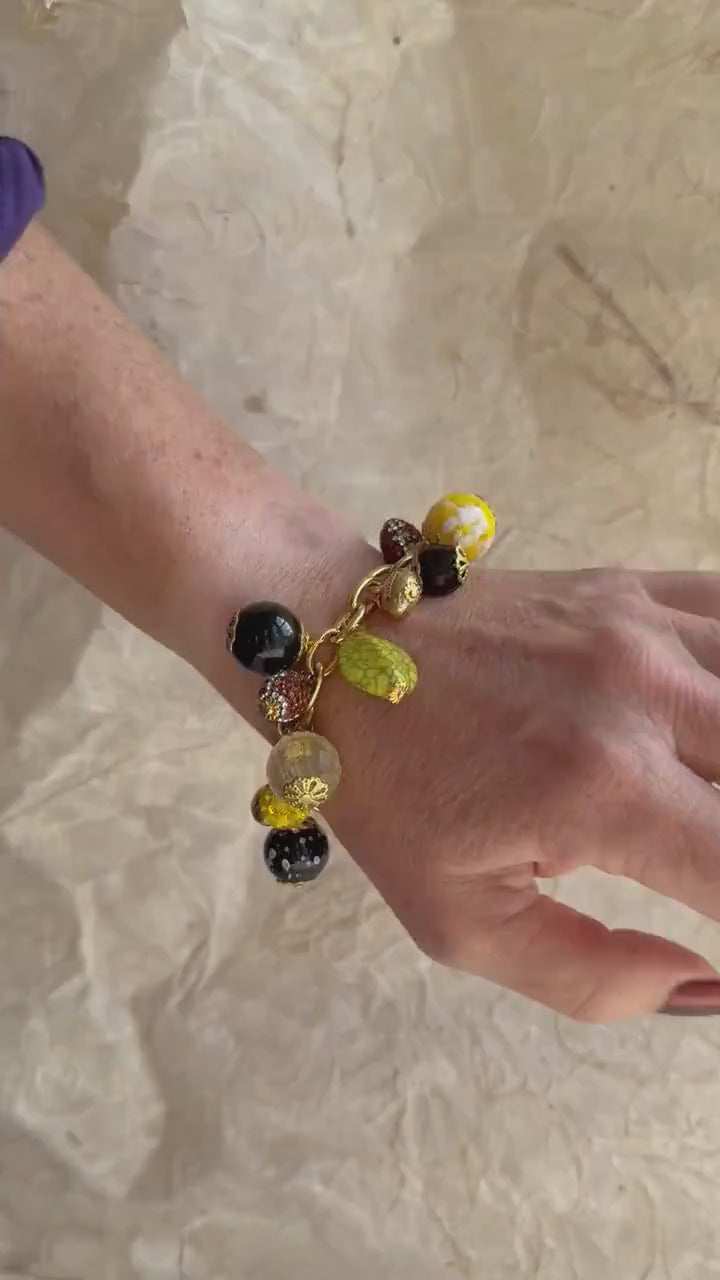 Lenora Dame Pittsburgh Football Charm Bracelet