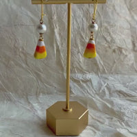 Lenora Dame Candy Corn Pearl Earrings