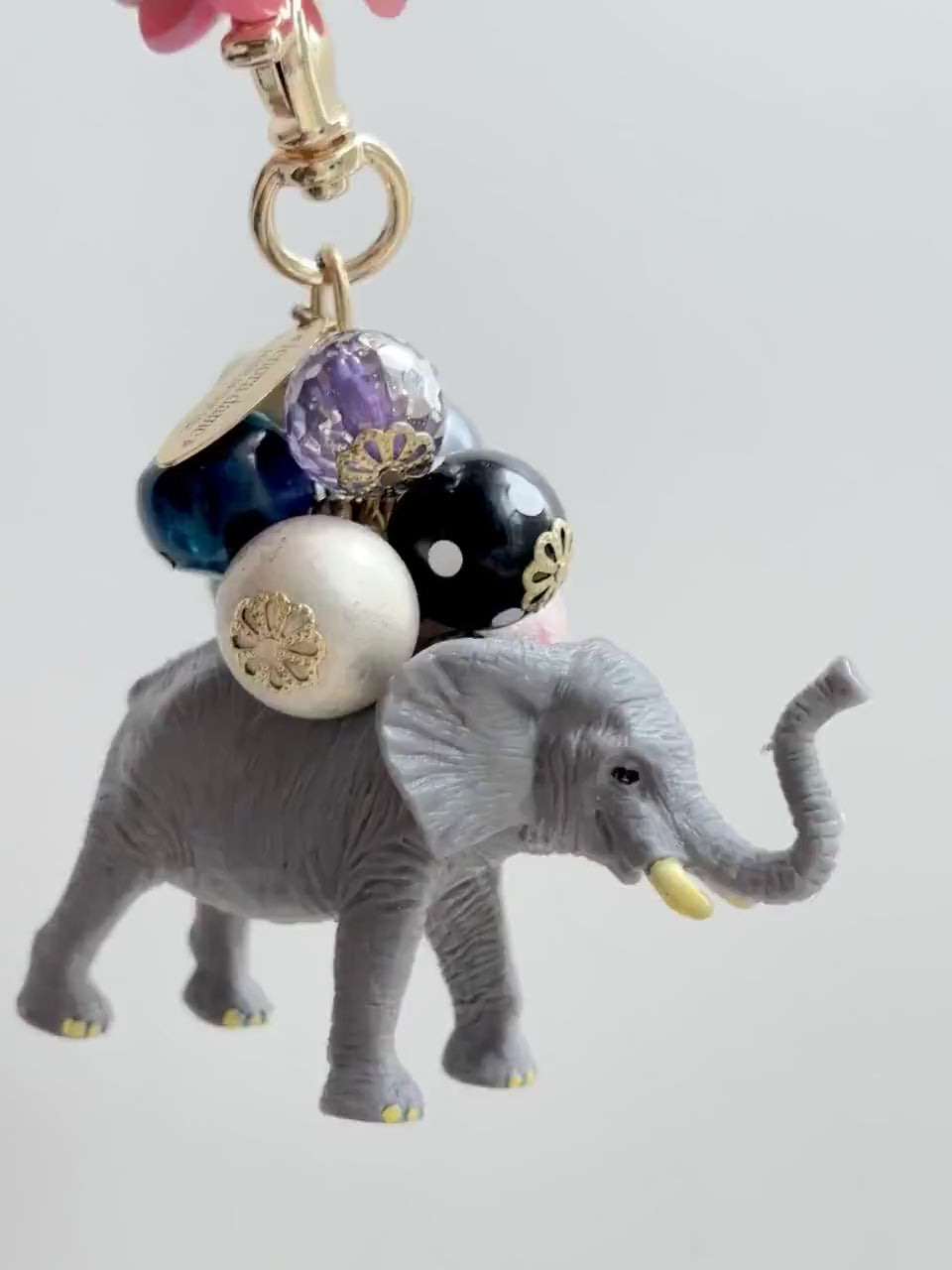 One-Of-A-Kind!  Lenora Dame Elephant Bag Charm