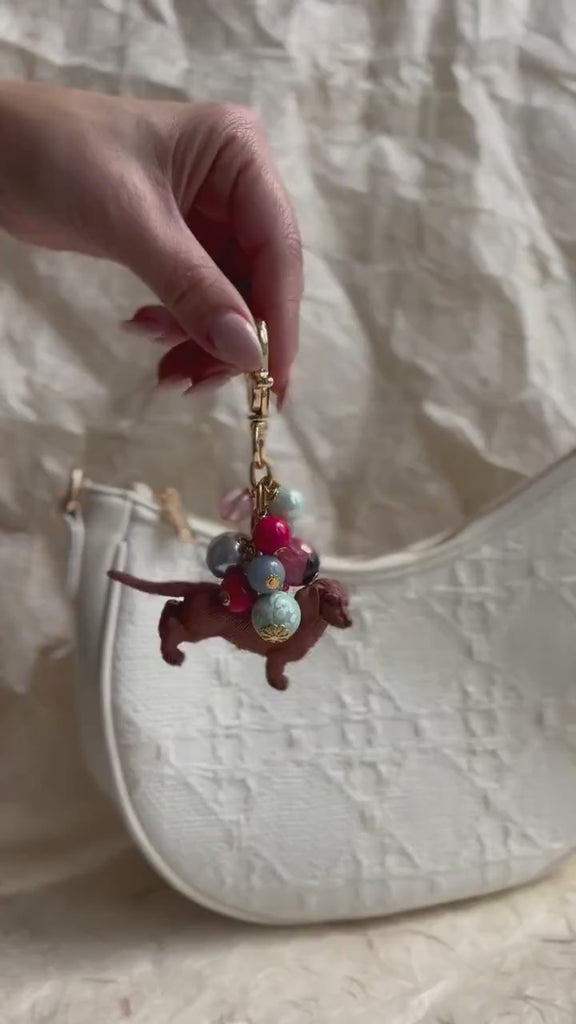 NEW! Lenora Dame Dachshund Bag Charm