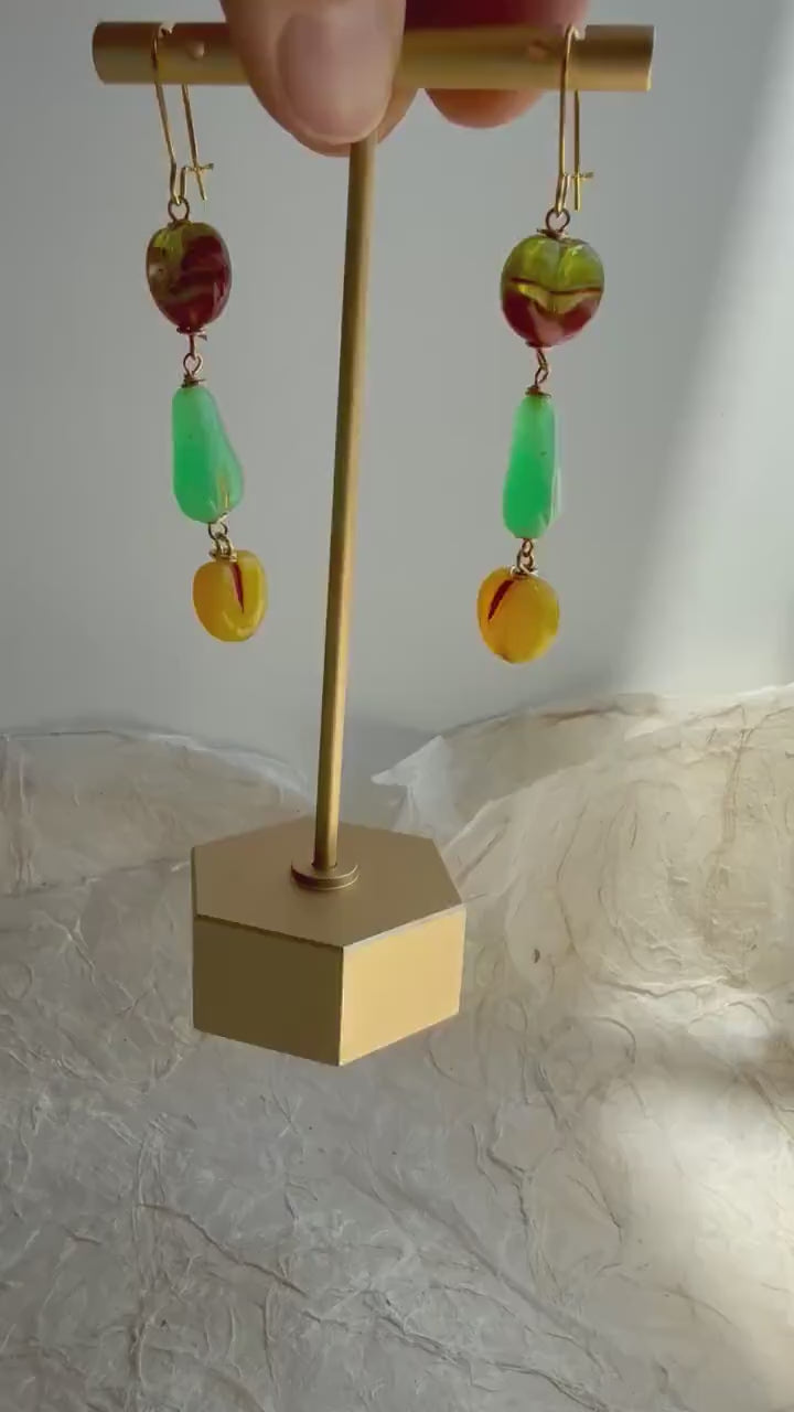 Lenora Dame Glass Fruit Earrings