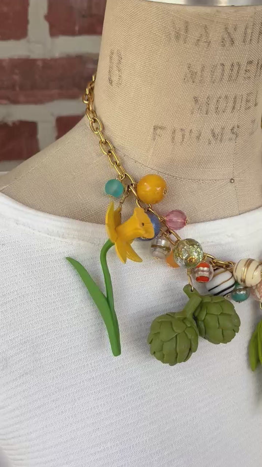 Garden Vegetable Necklace