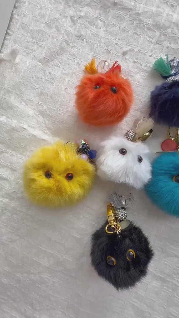 Lenora Dame Plush Monster Bag Charm - 6 Color Options!
