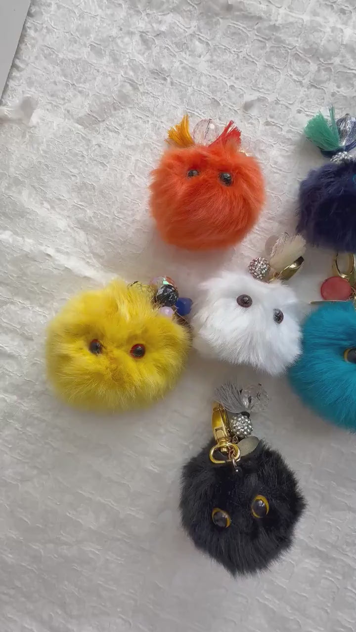 Lenora Dame Plush Monster Bag Charm - 6 Color Options!