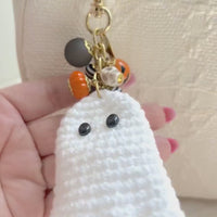 Lenora Dame Crochet Ghost Bag Charm