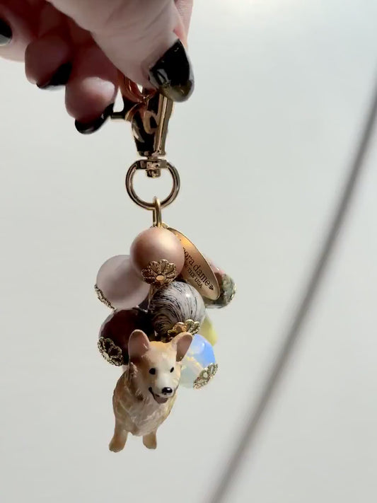 NEW! Lenora Dame Pembroke Welsh Corgi Purse Charm