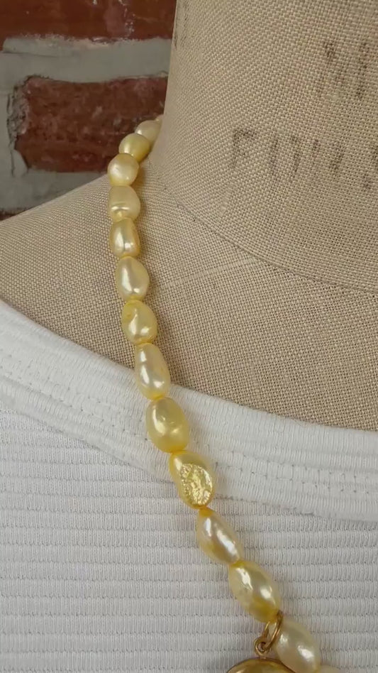 Lenora Dame Freshwater Pearl Charm Necklace